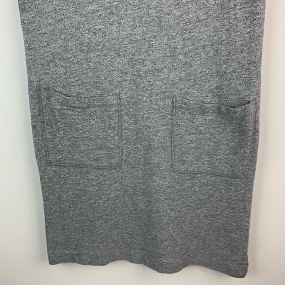 Crewcuts Girls Terry Pullover Beaded Necklace Jersey Short sleeve Dress Grey 12 - Picture 6 of 9